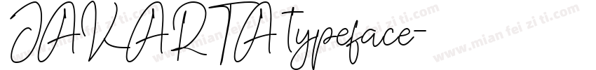 JAKARTA typeface字体转换